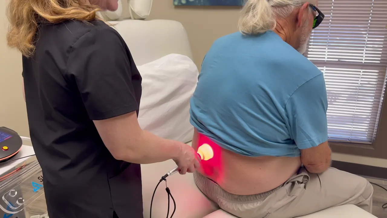 Class IV Laser on the Lower Back